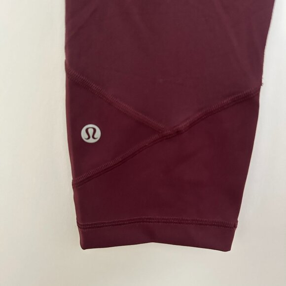Lululemon Pace Rival Crop Leggings Size 6 Dark Adobe 22" - Picture 4 of 8